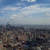 New York from helicopter, Хобокен