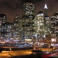 South Street Seaport and Financial Center skyline [007783], Бруклин