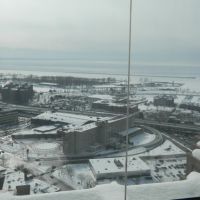 View of Lake Erie from the observation deck of City Hall in Buffalo, NY, to -15 degrees Celsius, Буффало