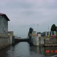 Entering Troy Federal Lock headed north, Грин-Айленд