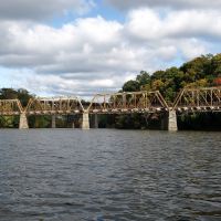 Abandoned Railroad Bridge over Catskill Creek, Catskill, New York, Катскилл
