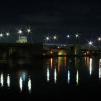 Long Beach Memorial Bridge at Night, Лонг-Бич