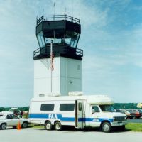 FAA Aviation Education Van and Airport Control Tower at at Dutchess County Airport, Poughkeepsie, NY, Майерс-Корнер