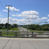 Looking west: I-481 bridge over East Genesee Street, Миноа