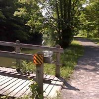 Bridge to Green Lakes State Park, Olde Erie Canal State Park, Manlius, NY, Миноа