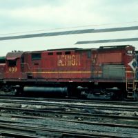 Delaware and Hudson Railway, Ex Lehigh Valley Railroad, Alco C420 No. 409 at Oneonta, NY, Онеонта