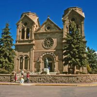 St. Francis Cathedral Basilica, near Historic Route 66, Santa Fe, New Mexico, Санта-Фе