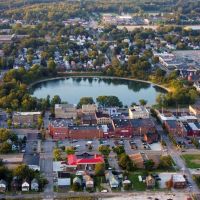 Aerial Photo of Downtown Barberton, OH, Барбертон