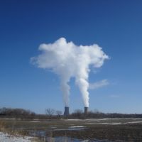 The steam from Enrico Fermi nuclear power generation station, Браднер