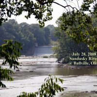 Sandusky river from the bridge at Ballville Ohio., Грин-Спрингс