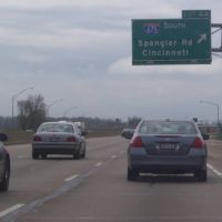 Exit 44 to I-675 South & Spangler Rd on I-70 Westbound & OH-4 Southbound 04/24/2011, Доннелсвилл