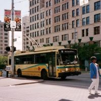 trolleybus in Dayton, Ohio, Дэйтон