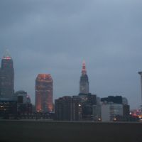 Downtown Cleveland from the West Shoreway, Кливленд