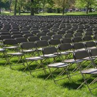 Chairs on Tappan Square: Waiting for the graduation ceremony, Оберлин