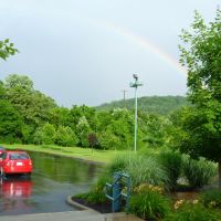 Rainbow over Athens Public Library, Athens, Ohio, Плайнс