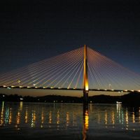 Proctorville Bridge at night, Прокторвилл