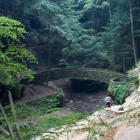 Bridge at Old Mans Cave - Hocking Hills, Рарден