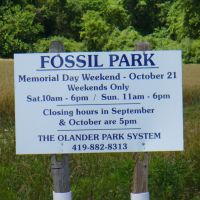 Sign at Entrance to Fossil Park, Силваниа