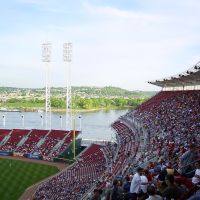 Cincinnati View from Great American Ball Park to Ohio River, Цинциннати