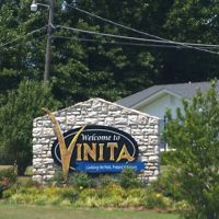 2011 07-11 Oklahoma - Vinta - welcome sign, Винита