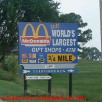 World Largest Mc Donalds of the Word Sign, Винита