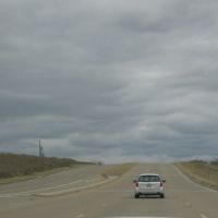 North Josey Lane towards TX-121 in clouds, Олбани