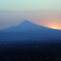 Mt Hood Sunrise from Portland Oregon, Паркрос