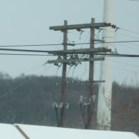Old Pennsylvania Power & Light "H -frame" Riser, Аллентаун