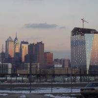 Philadelphia Skyline - Cira Center under construction, Белмонт