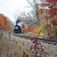 Historic Steamtown Train near town of Nay Aug, Данмор