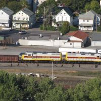 North Shore Diesels from Shikellamy Overlook, Нортумберленд