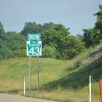 Sign of Turnpike 43, Финливилл