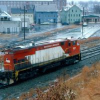 Providence and Worcester Railroad MLW M420R No. 2004 at Woonsocket, RI, Вунсокет