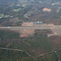 Aerial view of the Morganton-Lenior Airport, Валдес