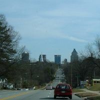 Between Guilford College and downtown Greensboro, NC, USA, Гринсборо