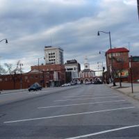 the old Market House and downtown Fayetteville from Gillespie Street, 2-27-10, Фэйеттвилл