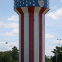 Patriotic theme Water Tower, Lumberton, North Carolina., Эллерб
