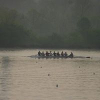 Canadians migrate here for the rowing (they come by bus). on the Clinch River, Карнс