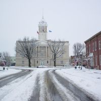 Maury County Courthouse under snow., Колумбиа