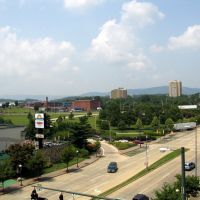 View looking west from the 5th floor of the Read House Sheraton in Chattanooga., Ниота