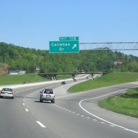 Interstate 75 north at the Exit 110 - Callahan Drive, Пауелл