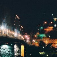 Walking Bridge at Night, Чаттануга