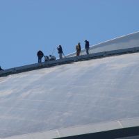 Snow Removal Crew on Stadium Roof, Арлингтон