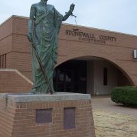 Our Lady of Justice, Stonewall County Courthouse, Aspermont, Texas, Аспермонт