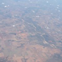 Above Vernon, Texas looking at the Red River., Вернон