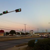 Evening Traffic on W. University Drive, Denton, Texas, Дентон