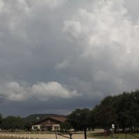 Thunderstorm Moving Toward Texas Tech Center in Junction, TX, Джанкшин