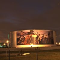 Sam Houston Mural on Vopak Storage Tank, Дир-Парк