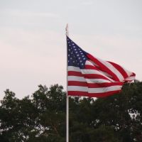 American Flag at Football Stadium. - Kilgore TX., Либерти-Сити