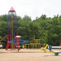 Spaceship, Old Playground --- replaced with a new one. Heights Park, Richardson, Texas, Ричардсон
